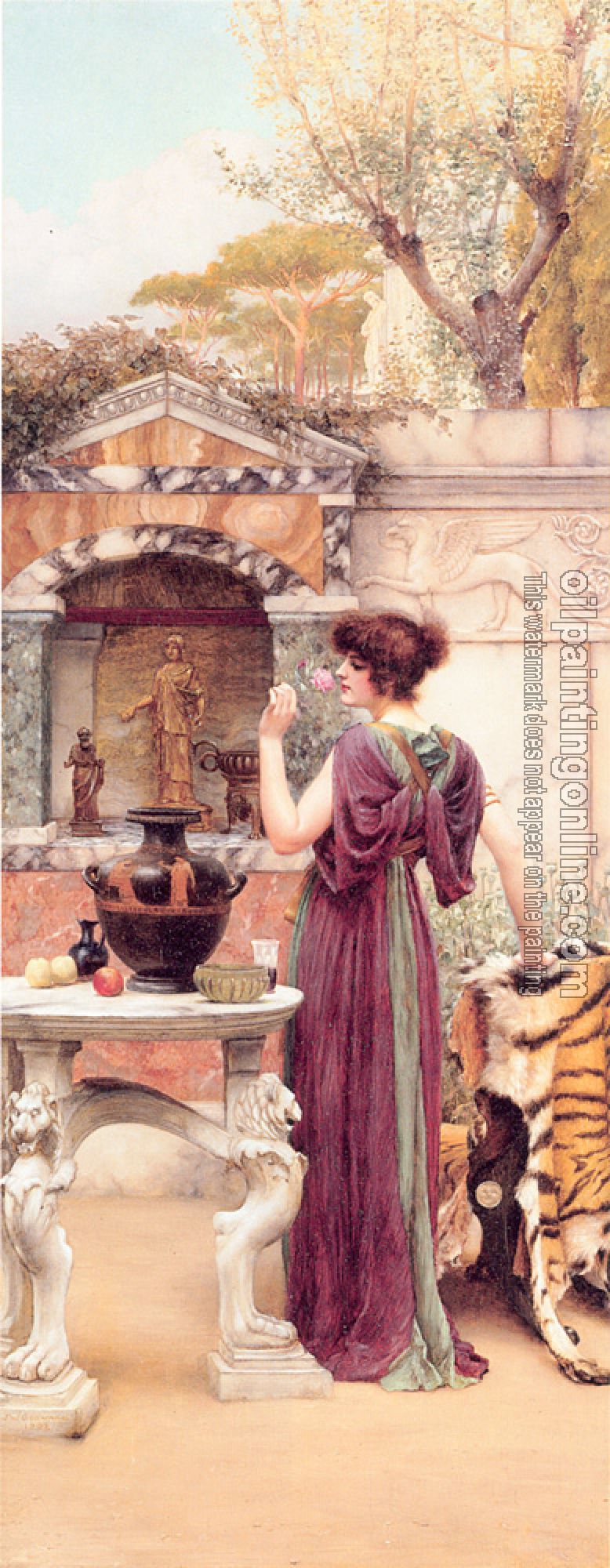 Godward, John William - At the Garden Shrine, Pompeii